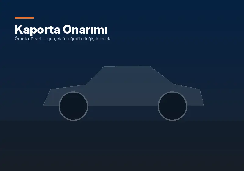 Kaporta Onarımı hizmeti